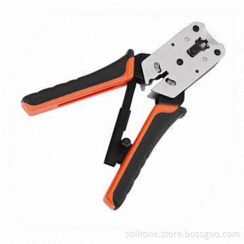Crimping Tool for 10P10C/RJ45, 8P8C/RJ45, RJ12/6P6C, RJ11/6P4C, 6P2C, 4P4C and 4P2C